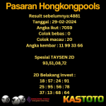 prediksi togel hongkong kastoto