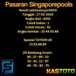 prediksi togel singapore kastoto