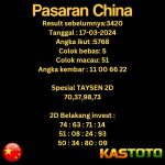 PREDIKSI TOGEL CHINA KASTOTO