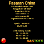 prediksi china hari ini tgl 07-05-2024