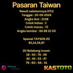 prediksi taiwan tgl 20-05-2024