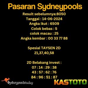 predikis sydney hari ini tgl 14-06-2024