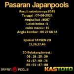 predikisi japan hari ini tgl 07-06-2024