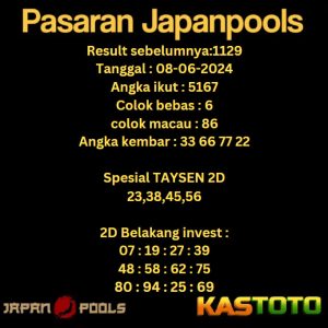 predikisi japan hari ini tgl 08-06-2024