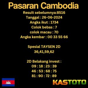 prediksi cambodia hari ini tgl 26-06-2024