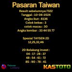 prediksi taiwan hari ini tgl 10-06-2024