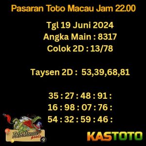 prediksi toto macau hari ini jam 22.00