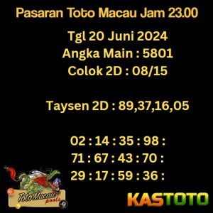 prediksi toto macau hari ini jam 23.00