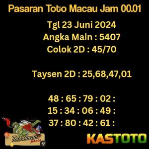 prediksi toto macau jam 00.01