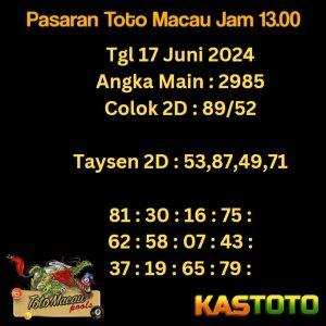 prediksi toto macau jam 13.00