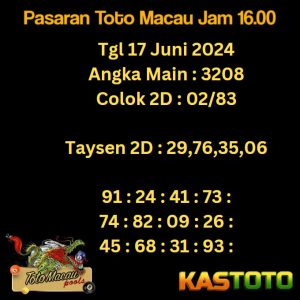 prediksi toto macau jam 16.00