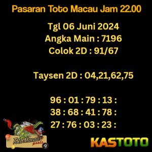 prediksi toto macau jam 22.00