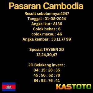 prediksi cambodia hari ini tgl 01-08-2024