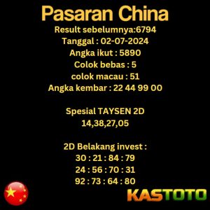 prediksi china tgl 02-07-2024