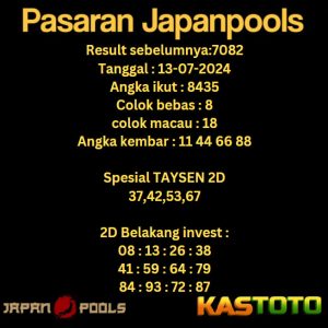 prediksi japan hari ini tgl 13-07-2024