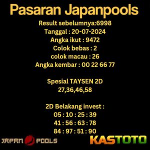 prediksi japan hari ini tgl 20-07-2024