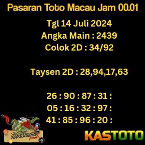 prediksi toto macau jam 00.01