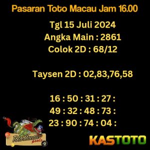 prediksi toto macau jam 16.00