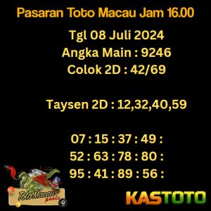 prediksi toto macau jam 16.00