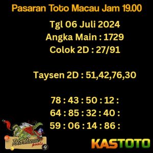 prediksi toto macau jam 19.00