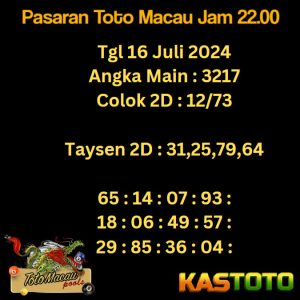 prediksi toto macau jam 22.00