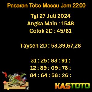 prediksi toto macau jam 22.00