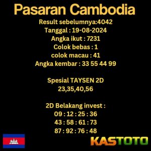 prediksi cambodia hari ini tgl 19-08-2024