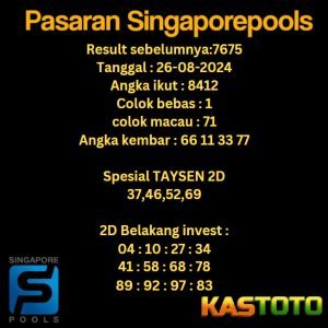 prediksi singapore hari ini tgl 26-08-2024