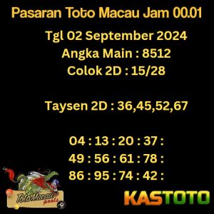 prediksi toto macau jam 00.01