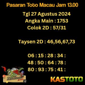 prediksi toto macau jam 13.00