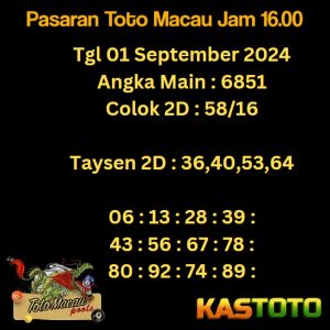 prediksi toto macau jam 16.00