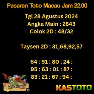 prediksi toto macau jam 22.00