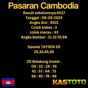 prediksi cambodia hari ini tgl 06-09-2024