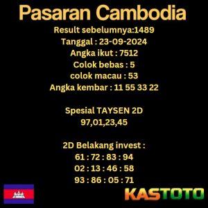 prediksi cambodia hari ini tgl 23-09-2024