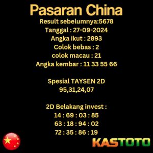 prediksi china hari ini tgl 27-09-2024