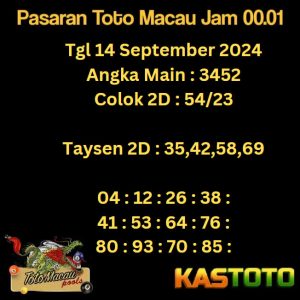 prediksi toto macau jam 00.01