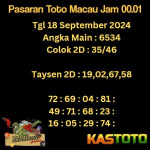 prediksi toto macau jam 00.01