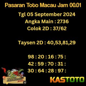 prediksi toto macau jam 00.01