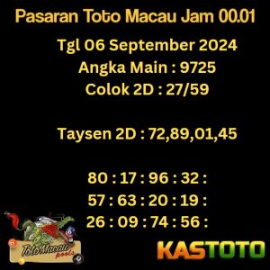 prediksi toto macau jam 00.01