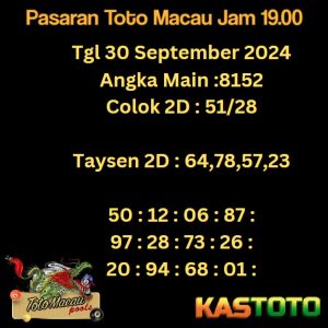 prediksi toto macau jam 19.00