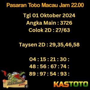 prediksi toto macau jam 22.00