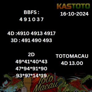 16 prediksi toto macau jam 13.00