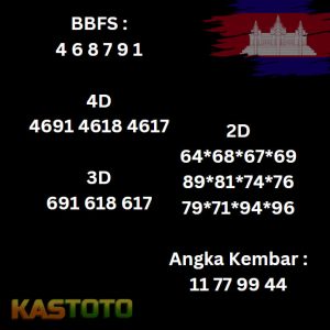 Prediksi Cambodia Hari ini tgl 04-10-2024