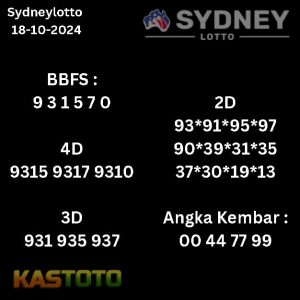 prediksi sydney hari ini tgl 18-10-2024