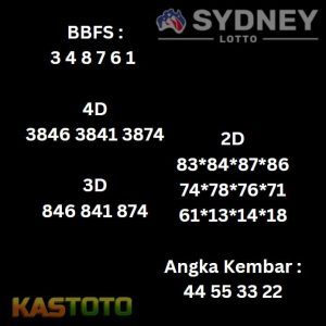 prediksi sydneylotto hari ini tgl 03-10-2024